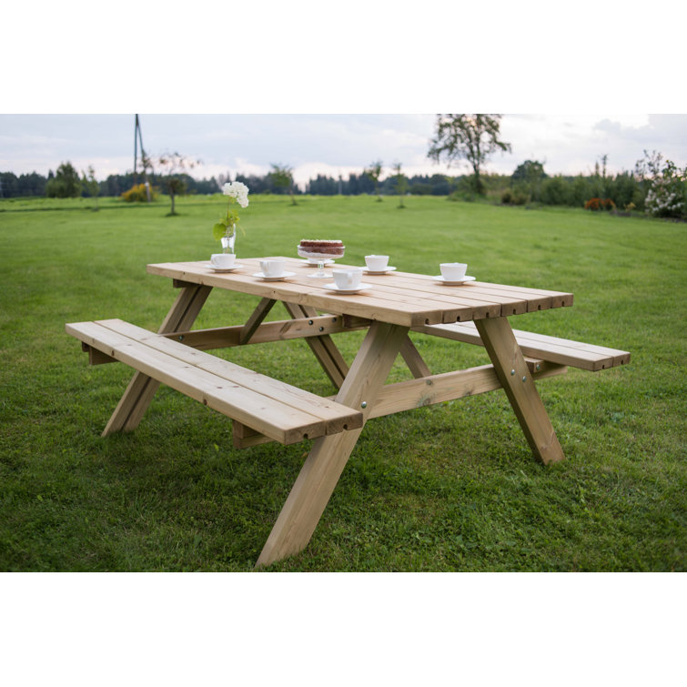 Garten Living Klappbare Gartenbank Madyson aus Holz Wayfair.de